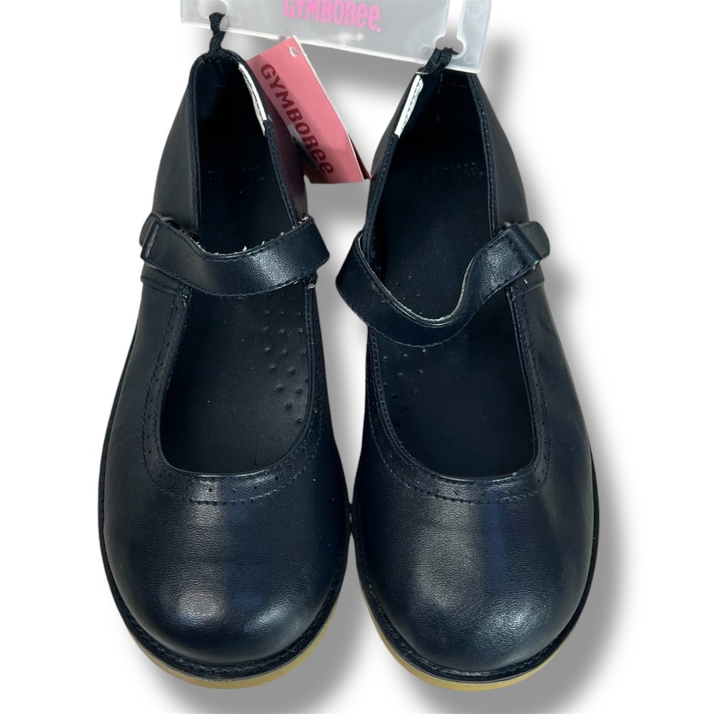 Gymboree Girls 1 Navy Blue Mary Jane Shoes New BTS Preppy School Classic